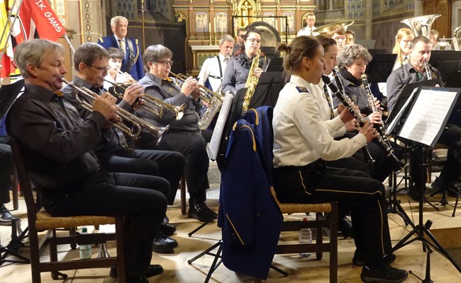 Zusammen Blasmusik vom Feinsten geboten