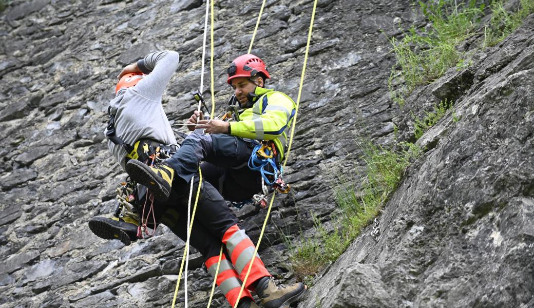 Ausbildung in luftiger Höhe: In der Wand muss jeder Handgriff sitzen