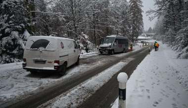 Ins Rutschen geraten: Schnee sorgt für mehrere Verkehrsunfälle