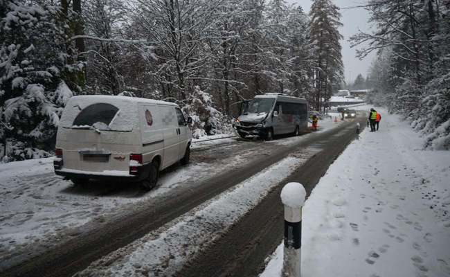 Ins Rutschen geraten: Schnee sorgt für mehrere Verkehrsunfälle