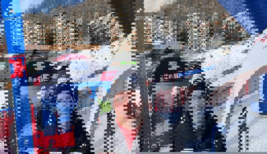  Freut sich über Platz 2 in der Abfahrt: Josua Mettler aus Unterwasser. 