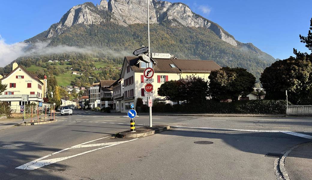 Die Kreuzung, an welcher sich der Unfall ereignete.