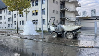 Motorkarren kollidiert mit Hydranten – Militär ohne Wasser