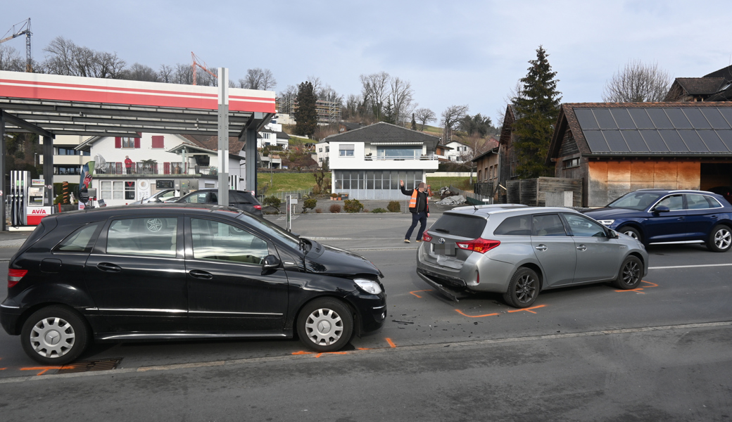 Die Unfallsituation in Bendern.