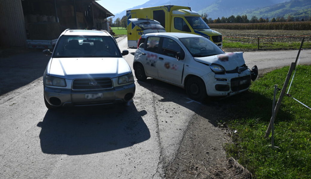  Bei der Kollision wurde eine Beifahrerin unbestimmt verletzt. 