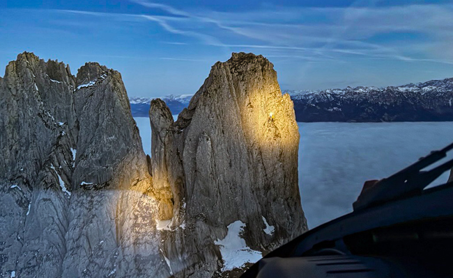 Rega birgt verunfallte Kletterer aus Felswand am sechsten Kreuzberg