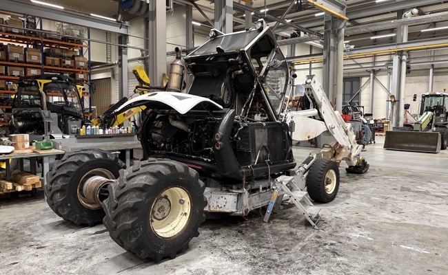 Ein Bagger in Flammen: 100’000 Franken Schaden