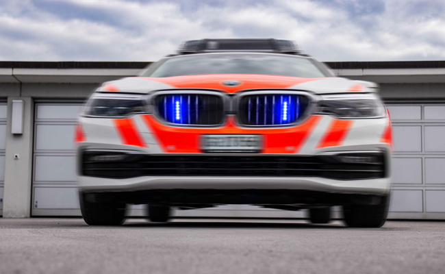 Polizeieinsatz mit drei Autos wegen mutmasslichem Diebstahl in der Bahnhofstrasse
