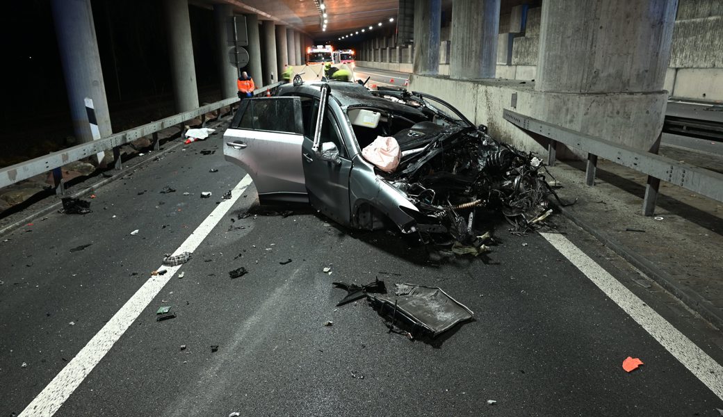 In Betonpfeiler gekracht: Ein 61-jähriger Lenker verstarb auf der Walenseestrasse.