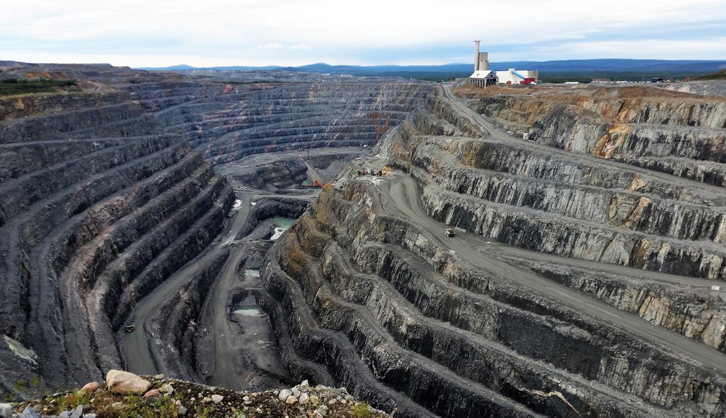 Eine Kupfermine in Schweden.