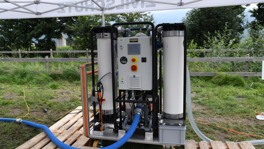  Das Kernstück der Anlage: die Ultrafiltrationsanlage.