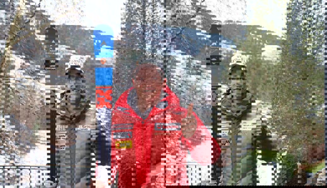  Josua Mettler erreicht in der ersten Abfahrt von Sella Nevea (Italien) Platz sechs.