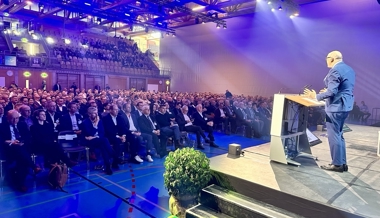 Bundesrat Pfister zum Wifo-Publikum: «Cybergefahr für KMU wird oft unterschätzt»