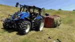 Traktor mit Ladewagen überschlagen