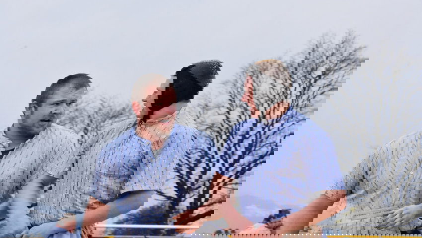  Im letzten Gang bezwang Patrick Stadelmann aus Unterwasser den Grabserberger Christian Gasenzer (von links). 