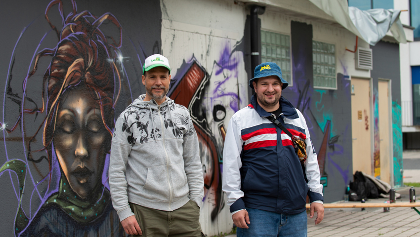  Die beiden Organisatoren Guido Marti (rechts) und Markus Büchel. 
