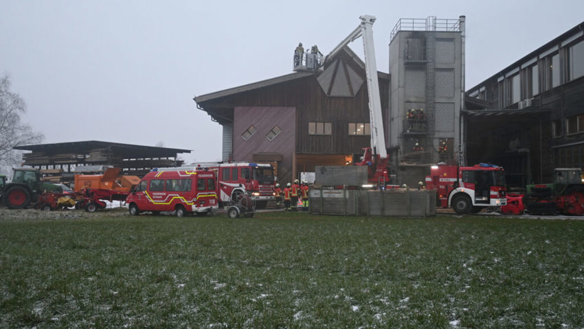  Die Feuerwehren von Schaan und Vaduz stehen im Einsatz.