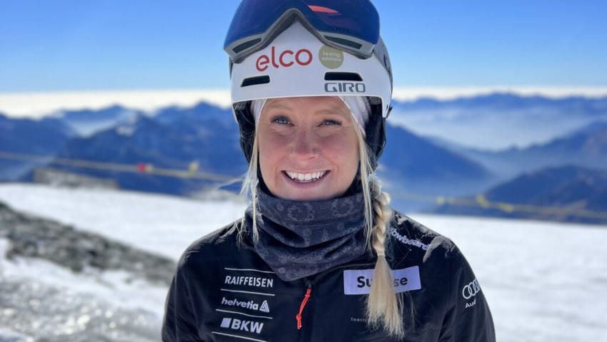  Leidiges Thema Kopfsponsor: Viel gibt es im Snowboard nicht zu verdienen für Julie Zogg. 
