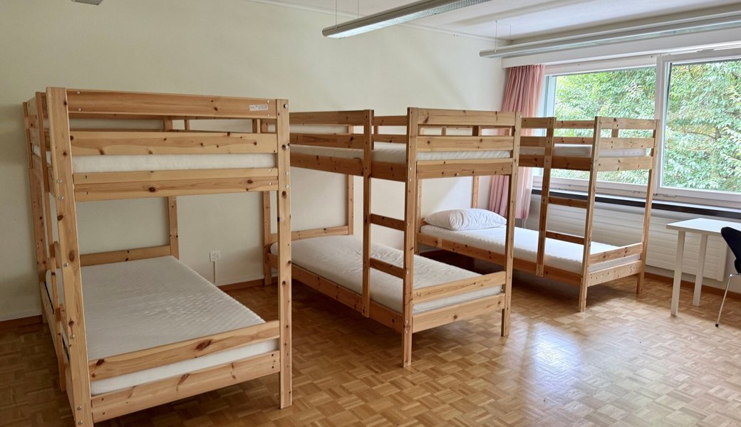 Zimmer im Flüchtlingszentrum Auboden in Neckertal.