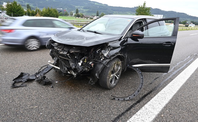 Carambole auf der Autobahn