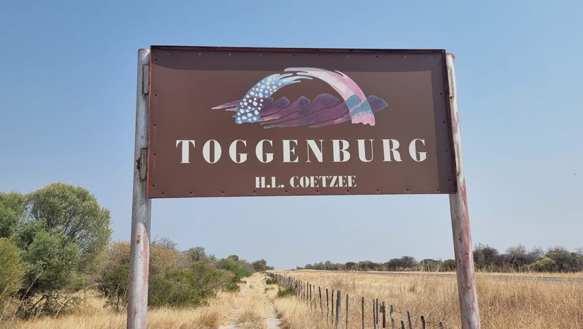  Das Schild in Namibia.