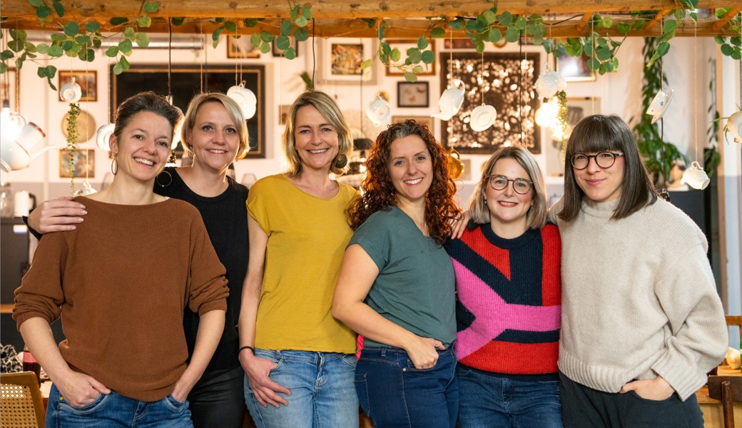 Der Vorstand des Vereins Setzchaschte, von links: Corina Hess, Evelyne Crescente, Michelle Meier- Widrig, Alexandra Meier, Claudia Futscher sowie neu Jessica Turnbull.