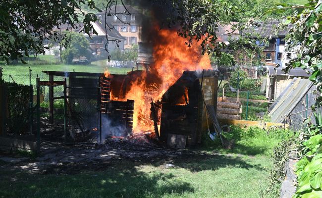 Hühnerstall im Bugg brannte vollständig ab