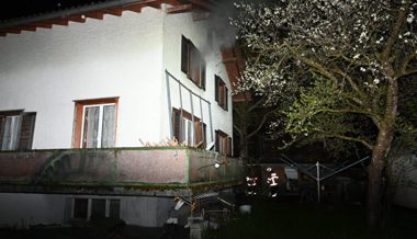 Brandausbruch in einem Einfamilienhaus in Oberriet: niemand wurde verletzt