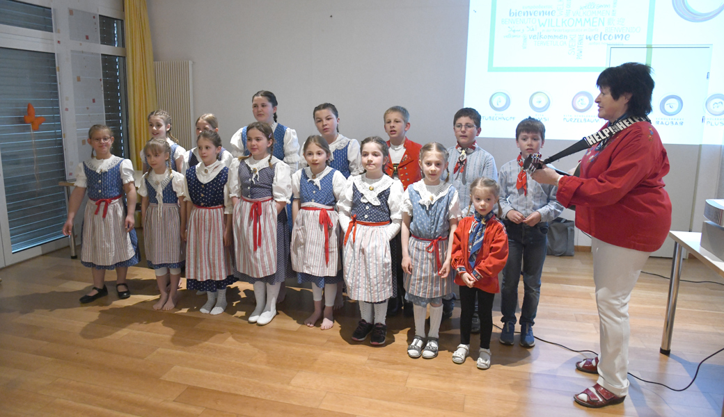 Das «Sunneschychörli» an der HV des Kinderbetreuung Grabs-Gams-Sennwald.