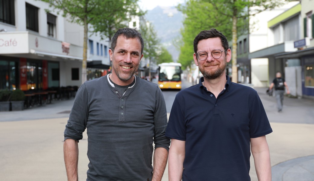 Sie wollen zeigen, dass der «Buchser Samstig» eine gute Idee ist: Die Initianten Michael Eberli (links) und Rolf Sturzenegger.
