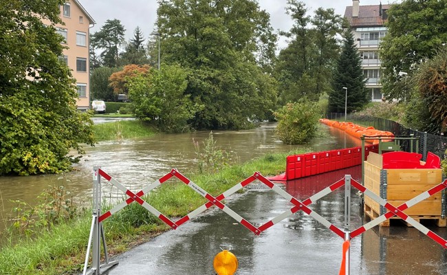 Viel Wasser: Die Region ist glimpflich davongekommen