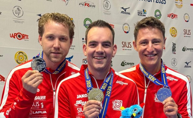 Silber für Schweizer Gewehrteam an der EM