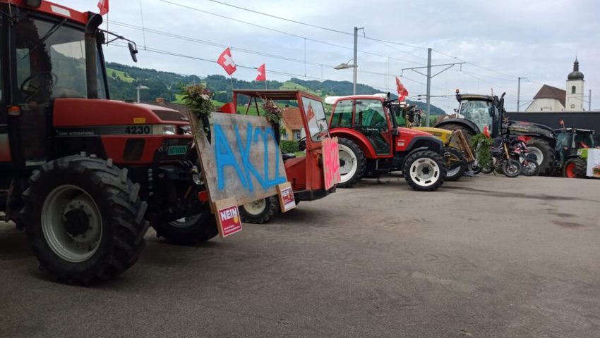  Die Jugendlichen trafen sich erst bei der Landi. 