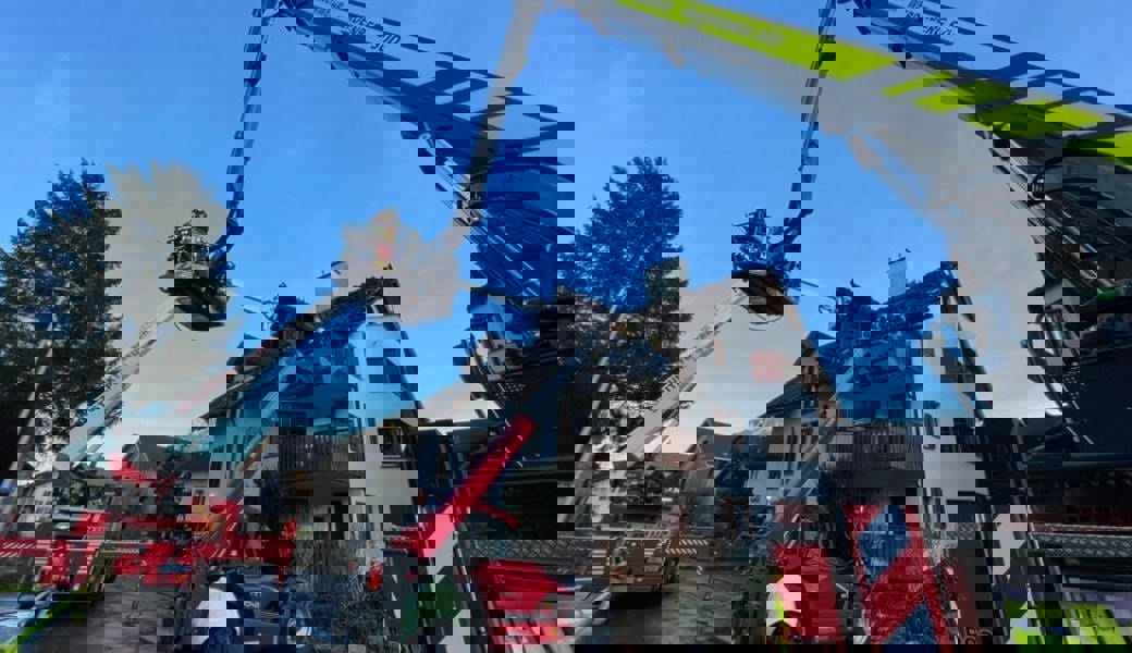  Grosseinsatz der Feuerwehr Werdenberg Süd am 1. Januar an der Badstrasse in Rans. 