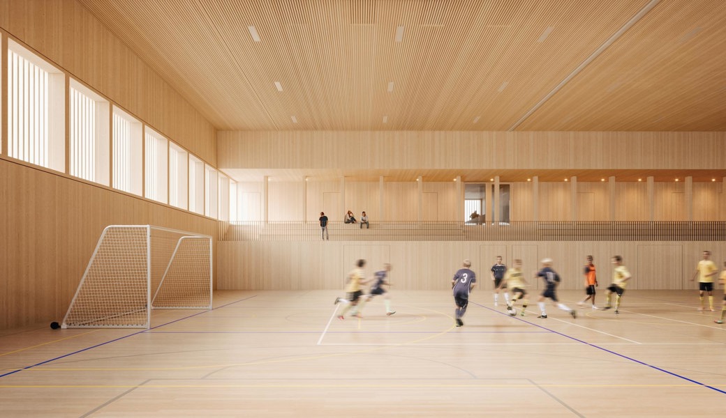 In der neuen Halle wird man das Geschehen von einer Galerie aus verfolgen können.