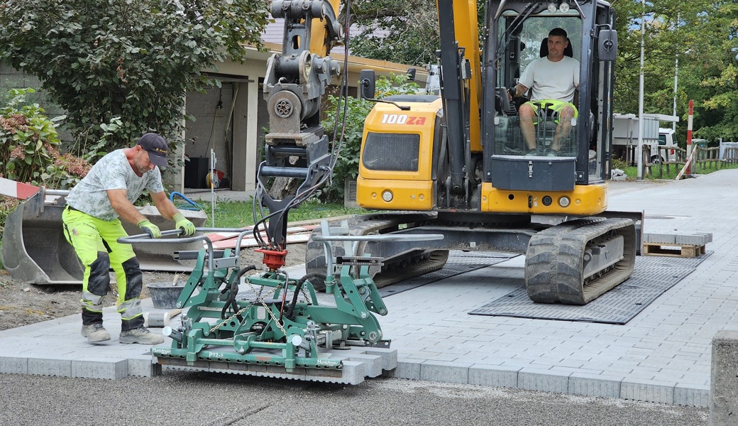 In die Kleestrasse in Buchs wurden Verbundsteine eingebaut. Ein Baustoff, der Überhitzung vorbeugt.