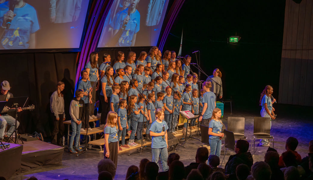 Die rund 50 Kinder studierten das Konzertprogramm in den Frühlingsferien und an einem Probesamstag ein.