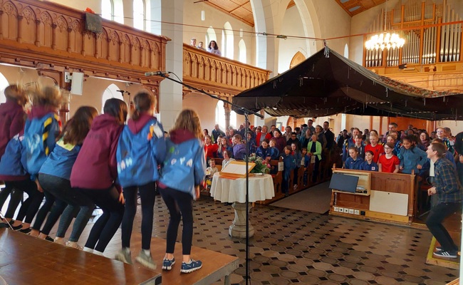 Cevi-Jungschar gestaltete Gottesdienst eindrücklich