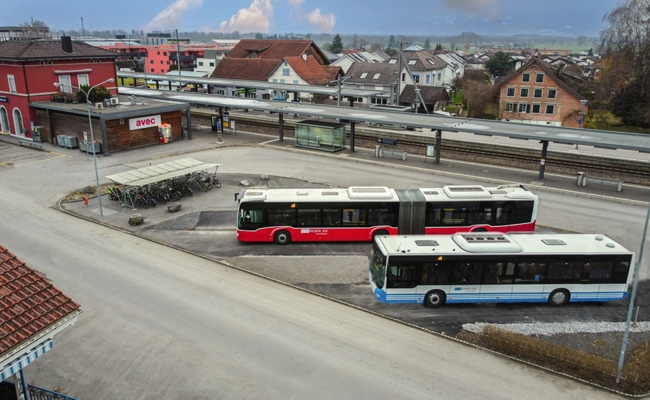 Auf der Strecke zwischen Buchs und Altstätten verkehren ab Montag Ersatzbusse