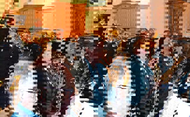 Kirchenkonzert: Überraschung mit Kilt, Dudelsack und schottischem Slide Drum