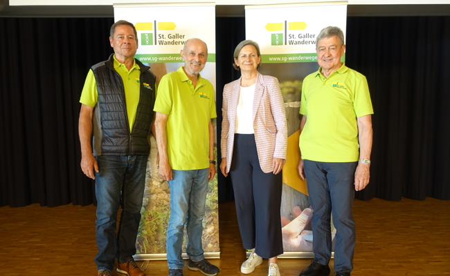 Neue Gesichter im Vorstand der St.Galler Wanderwege