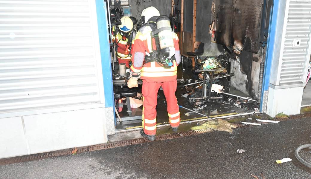 Feuer in Garage – Brandursache unklar