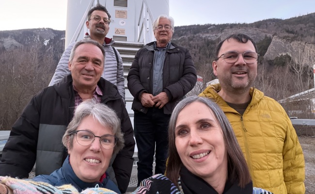 Verein Rückenwind besuchte Windrad in Haldenstein