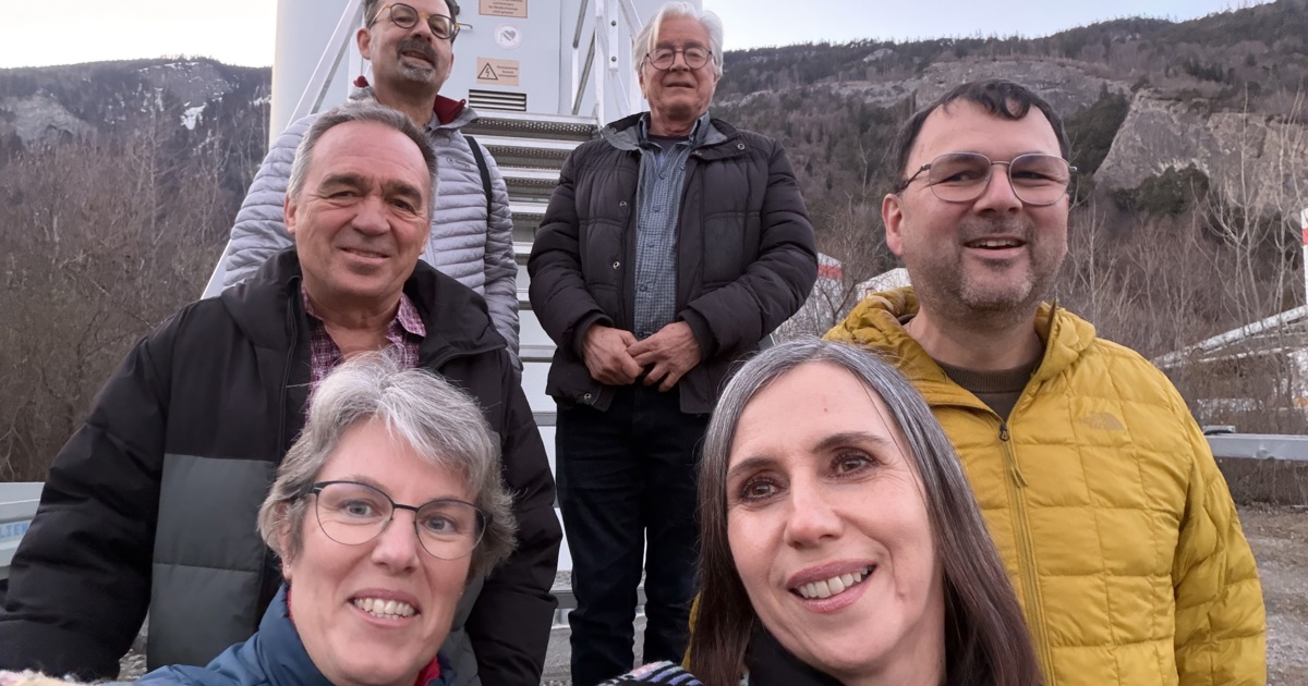 Rückenwind association visited a wind turbine in Haldenstein