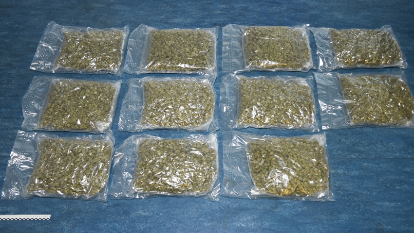 Die sichergestellten Drogen: Der Deutsche wurde verhaftet.