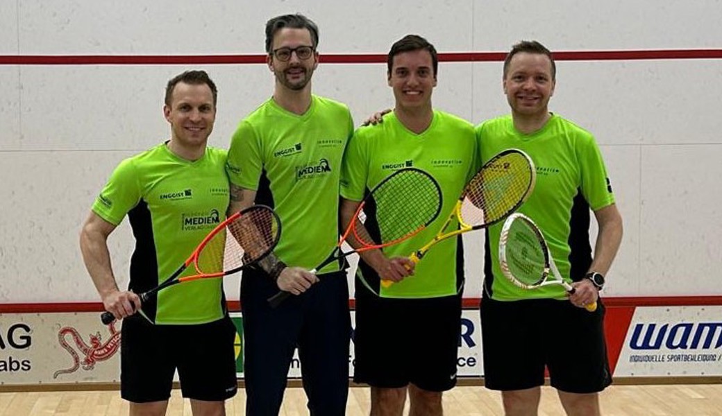 Mit knappem Sieg in die finale Runde der NLB (von links): Pasquale Ruzicka, David Gloor, Pascal Schneider und Axel Tappe.