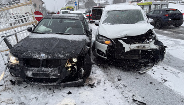 Schneefall: Blechschäden auch jenseits des Rheins