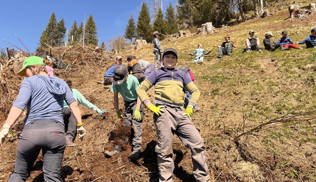Kleine Hände, grosse Wirkung: Schülerinnen und Schüler im Einsatz in der Natur