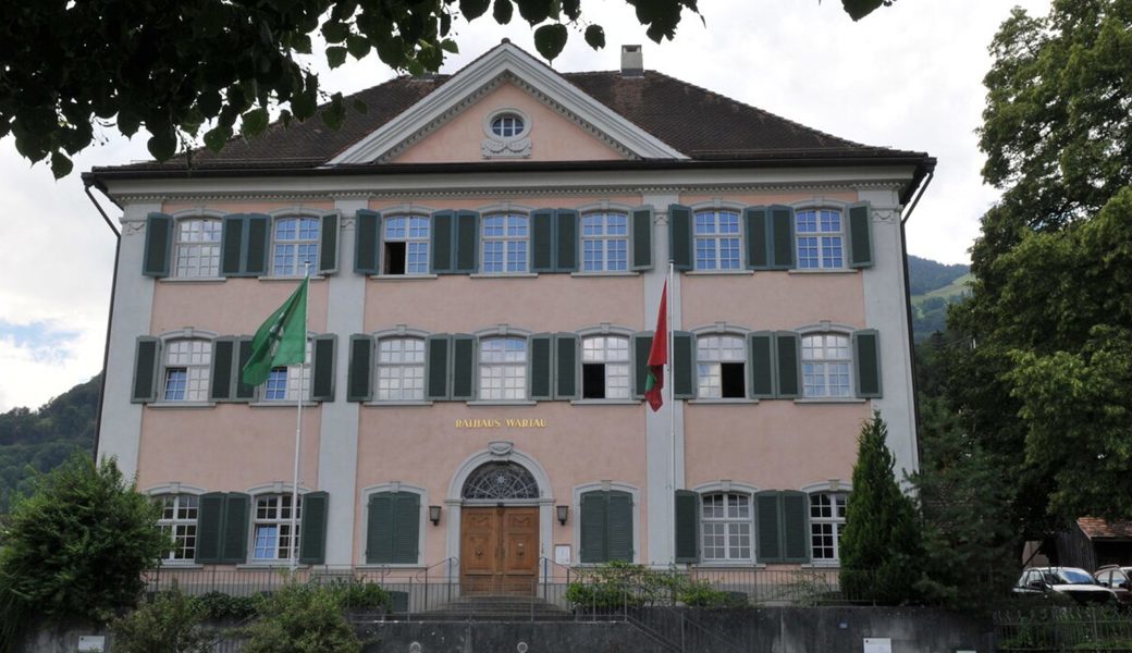 Rathaus der Gemeinde Wartau in Azmoos.