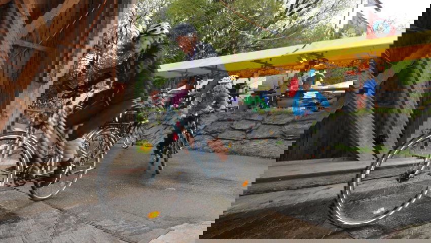  Der Wahl des fahrbaren Untersatzes sind keine Grenzen gesetzt – Hauptsache motorfrei. 